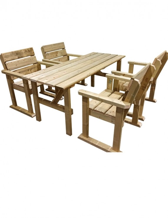 Beautiful set of timber garden furniture for sale Ireland